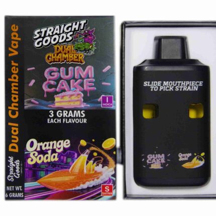 Straight Goods - Dual Chamber Vape - Gum Cake + Orange Soda (3 Grams + 3 Grams) - West Coast Cannabis