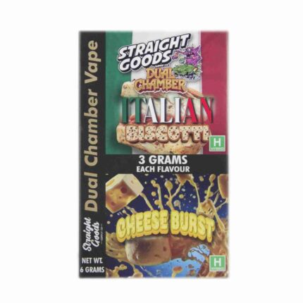 Straight Goods - Dual Chamber Vape - Italian Biscotti + Cheese Burst (3 Grams + 3 Grams) - West Coast Cannabis