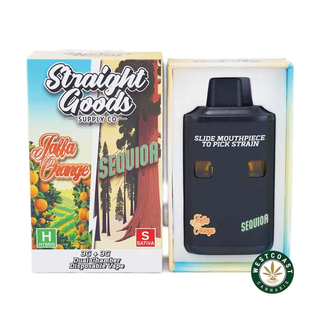 Straight Goods - Dual Chamber Vape - Jaffa Orange + Sequioa (3 Grams + 3 Grams) - West Coast Cannabis Straight Goods - Dual Chamber Vape - Jaffa Orange + Sequioa (3 Grams + 3 Grams) - West Coast Cannabis