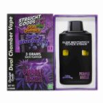 Straight Goods - Dual Chamber Vape - Juicy Blueberry x Purple Urkle (3 Grams + 3 Grams) - West Coast Cannabis