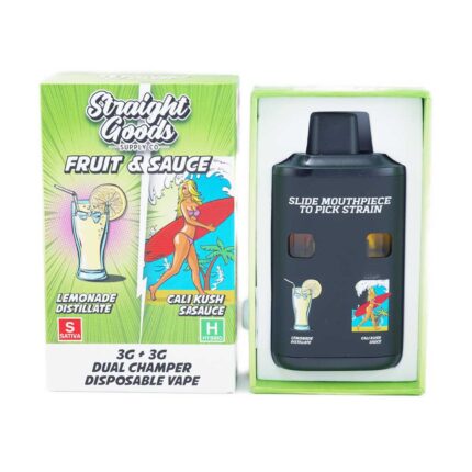 Straight Goods - Dual Chamber Vape - Lemonade + Cali Kush (3 Grams + 3 Grams) - West Coast Cannabis
