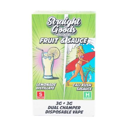 Straight Goods - Dual Chamber Vape - Lemonade + Cali Kush (3 Grams + 3 Grams) - West Coast Cannabis