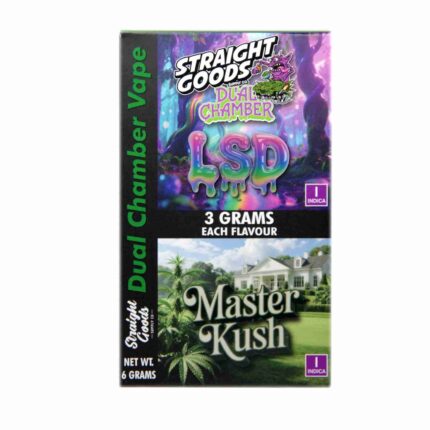 Straight Goods - Dual Chamber Vape - LSD + Master Kush (3+3 Gram) - West Coast Cannabis
