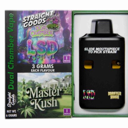 Straight Goods - Dual Chamber Vape - LSD + Master Kush (3+3 Gram) - West Coast Cannabis