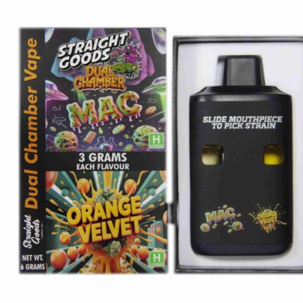 Straight Goods - Dual Chamber Vape - Mac + Orange Velvet (3 Grams + 3 Grams) - West Coast Cannabis