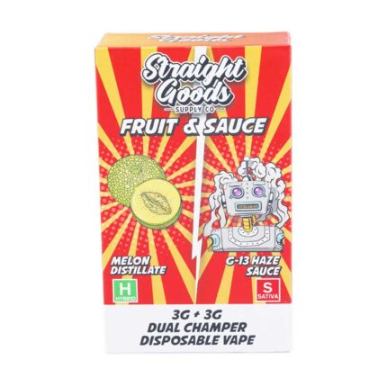 Straight Goods - Dual Chamber Vape - Melon + G-13 Haze (3 Grams + 3 Grams) - West Coast Cannabis