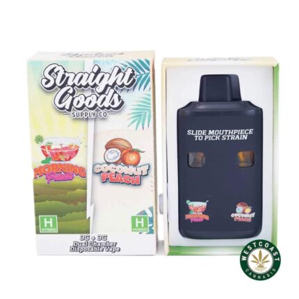 Straight Goods - Dual Chamber Vape - Morning Punch + Coconut Punch (3 Grams + 3 Grams) - West Coast Cannabis