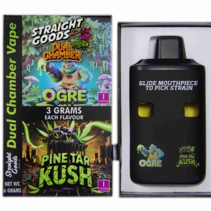Straight Goods - Dual Chamber Vape - Ogre + Pine Tar Kush (3 Grams + 3 Grams) - West Coast Cannabis