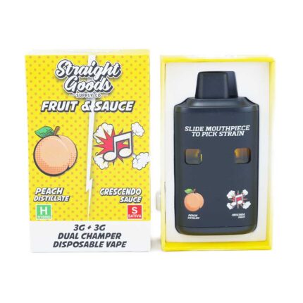 Straight Goods - Dual Chamber Vape - Peach + Crescendo (3 Grams + 3 Grams) - West Coast Cannabis