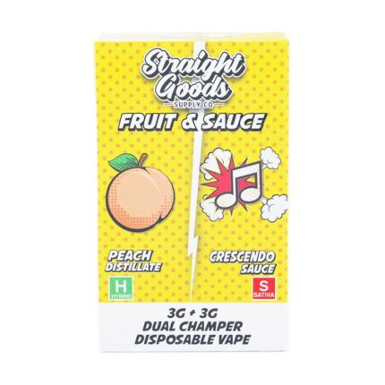 Straight Goods - Dual Chamber Vape - Peach + Crescendo (3 Grams + 3 Grams) - West Coast Cannabis