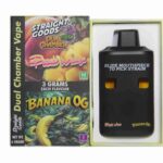Straight Goods - Dual Chamber Vape - Peach Mango + Banana OG (3 Grams + 3 Grams) - West Coast Cannabis