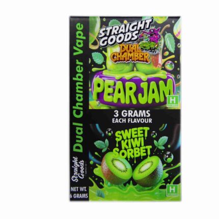 Straight Goods - Dual Chamber Vape - Pear Jam + Sweet Kiwi Sorbet (3 Grams + 3 Grams) - West Coast Cannabis
