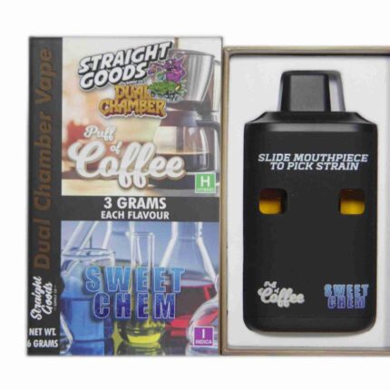 Straight Goods - Dual Chamber Vape - Puff of Coffee + Sweet Chem (3 Grams + 3 Grams) - West Coast Cannabis