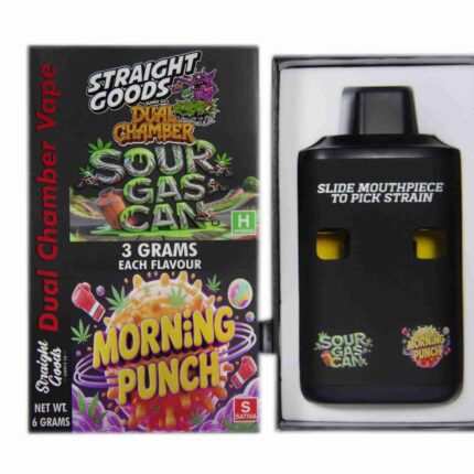 Straight Goods - Dual Chamber Vape - Sour Gascan + Morning Punch (3 Grams + 3 Grams) - West Coast Cannabis
