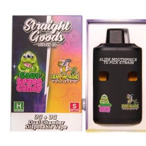 Straight Goods - Dual Chamber Vape - Sour Space Candy + Lemon-Ade (3 Grams + 3 Grams) - West Coast Cannabis
