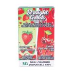 Straight Goods - Dual Chamber Vape - Strawberry Diesel + Cherry Full Spectrum CBD (3 Grams + 3 Grams) - West Coast Cannabis