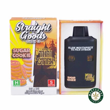 Straight Goods - Dual Chamber Vape - Sugar Cookies + Thai Stick(3 Grams + 3 Grams) - West Coast Cannabis