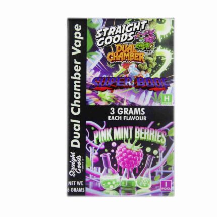 Straight Goods - Dual Chamber Vape - Super Boof + Pink Mint Berries (3 Grams + 3 Grams) - West Coast Cannabis