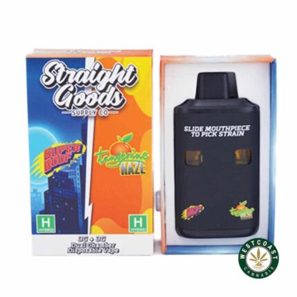 Straight Goods - Dual Chamber Vape - Super Boof + Tangerine Haze (3 Grams + 3 Grams) - West Coast Cannabis