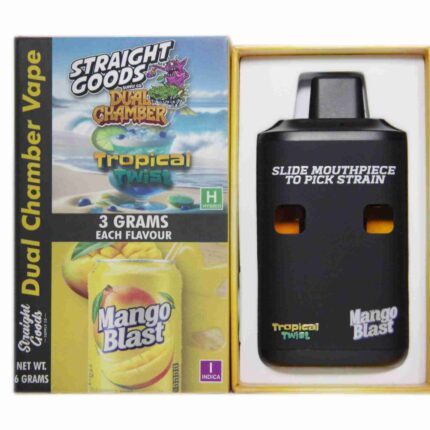 Straight Goods - Dual Chamber Vape - Tropical Twist + Mango Blast (3 Grams + 3 Grams) - West Coast Cannabis