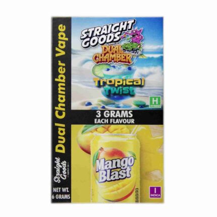 Straight Goods - Dual Chamber Vape - Tropical Twist + Mango Blast (3 Grams + 3 Grams) - West Coast Cannabis