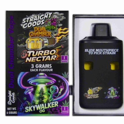 Straight Goods - Dual Chamber Vape - Turbo Nectar + Skywalker OG (3 Grams + 3 Grams) - West Coast Cannabis