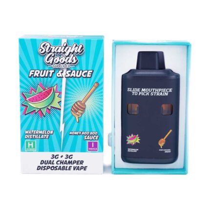 Straight Goods - Dual Chamber Vape - Watermelon + Honey Boo Boo (3 Grams + 3 Grams) - West Coast Cannabis