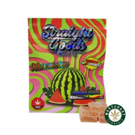 Straight Goods Edibles – Watermelon (500mg THC) - West Coast Cannabis