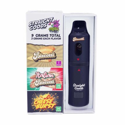 Straight Goods - Triple Chamber Vape - Biscotti + Italian Biscotti + Cheese Burst (3 Grams + 3 Grams + 3 Gram) - West Coast Cannabis