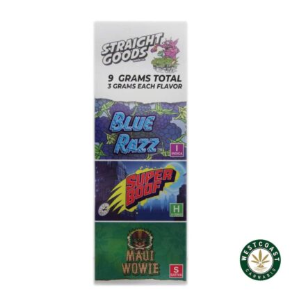 Straight Goods - Triple Chamber Vape - Blue Raz + Super Boof + Maui Wowie (3 Grams + 3 Grams + 3 Gram) - West Coast Cannabis