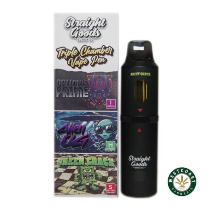 Straight Goods - Triple Chamber Vape - Optimus Prime + Alien OG + Green Crack (3 Grams + 3 Grams + 3 Gram) - West Coast Cannabis
