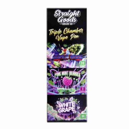 Straight Goods - Triple Chamber Vape - Super Boof + Pink Mint Berries + White Grape V2 (3 Grams + 3 Grams + 3 Gram) - West Coast Cannabis