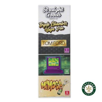 Straight Goods - Triple Chamber Vape - Tom Ford + Purple Mac + Mimosa (3 Grams + 3 Grams + 3 Gram) - West Coast Cannabis