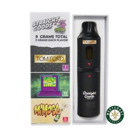 Straight Goods - Triple Chamber Vape - Tom Ford + Purple Mac + Mimosa (3 Grams + 3 Grams + 3 Gram) - West Coast Cannabis