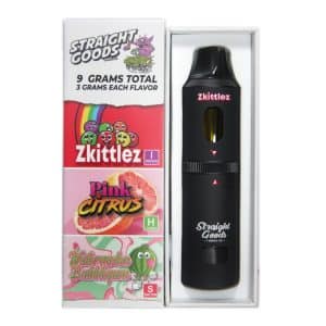 Straight Goods - Triple Chamber Vape - Zkittlez + Pink Citrus + Watermelon Bubblegum (3 Grams + 3 Grams + 3 Gram) - West Coast Cannabis