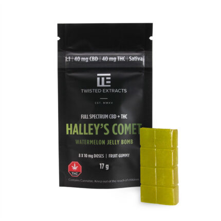 Twisted Extracts Halleys Comet Watermelon 40mg THC 40mg CBD Sativa - West Coast Cannabis