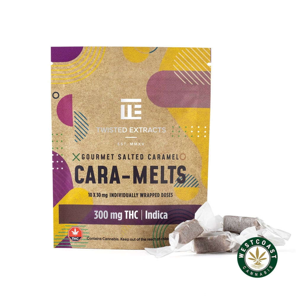 Twisted Extracts – Salted Cara-Melts 300mg THC Indica - West Coast Cannabis Twisted Extracts – Salted Cara-Melts 300mg THC Indica - West Coast Cannabis
