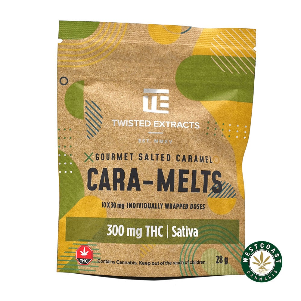 Twisted Extracts – Salted Cara-Melts 300mg THC Sativa - West Coast Cannabis Twisted Extracts – Salted Cara-Melts 300mg THC Sativa - West Coast Cannabis