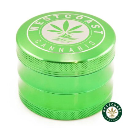 WCC Grinder - Green Glossy - West Coast Cannabis