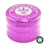 WCC Grinder - Purple Glossy - West Coast Cannabis