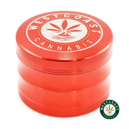 WCC Grinder - Red Glossy - West Coast Cannabis
