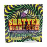 Higher Fire Extracts – Shatter Gummy Cubes – Green Apple 2500mg THC